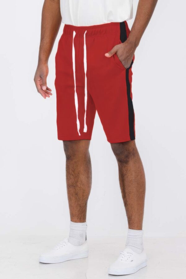 Men’s Single Stripe Slim-Fit Track Shorts – Athletic Design