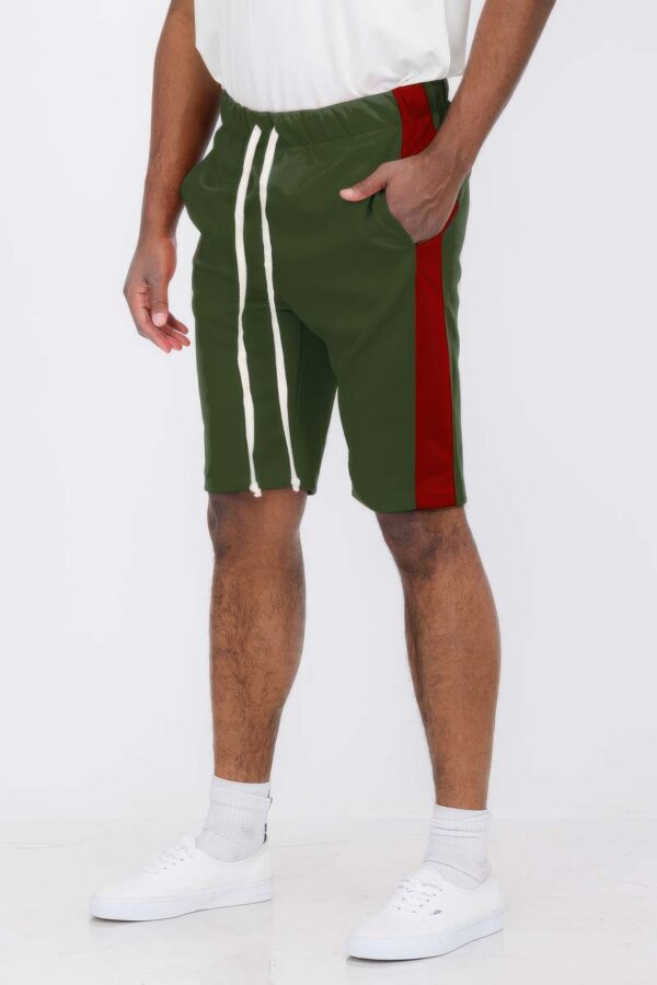Men’s Single Stripe Slim-Fit Track Shorts – Athletic Design