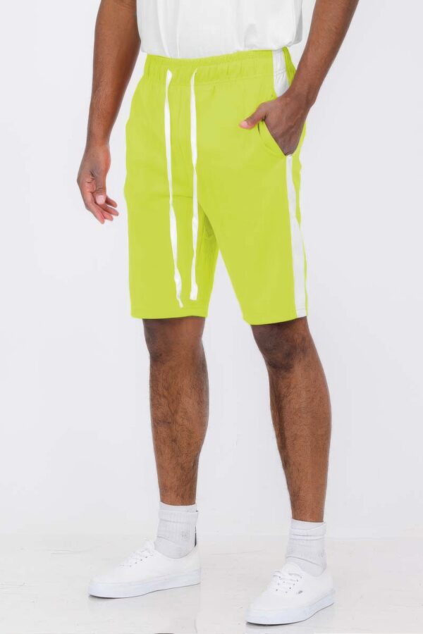 Men’s Single Stripe Slim-Fit Track Shorts – Athletic Design