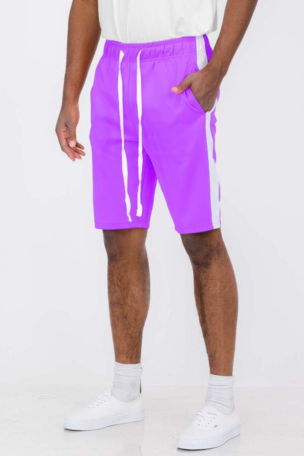 Men’s Single Stripe Slim-Fit Track Shorts – Athletic Design