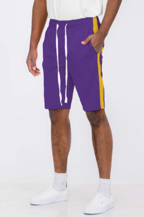 Men’s Single Stripe Slim-Fit Track Shorts – Athletic Design