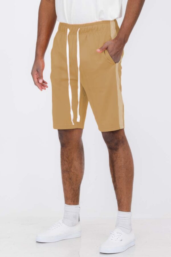 Men’s Single Stripe Slim-Fit Track Shorts – Athletic Design