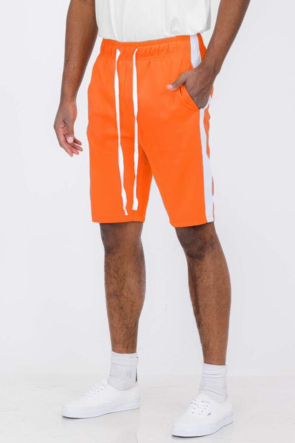 Men’s Single Stripe Slim-Fit Track Shorts – Athletic Design