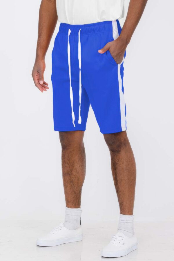 Men’s Single Stripe Slim-Fit Track Shorts – Athletic Design