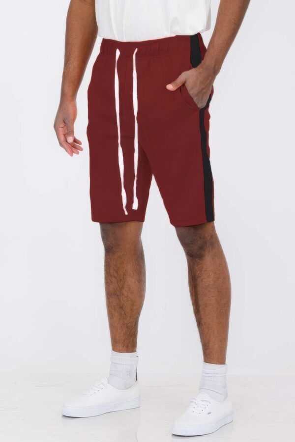 Men’s Single Stripe Slim-Fit Track Shorts – Athletic Design