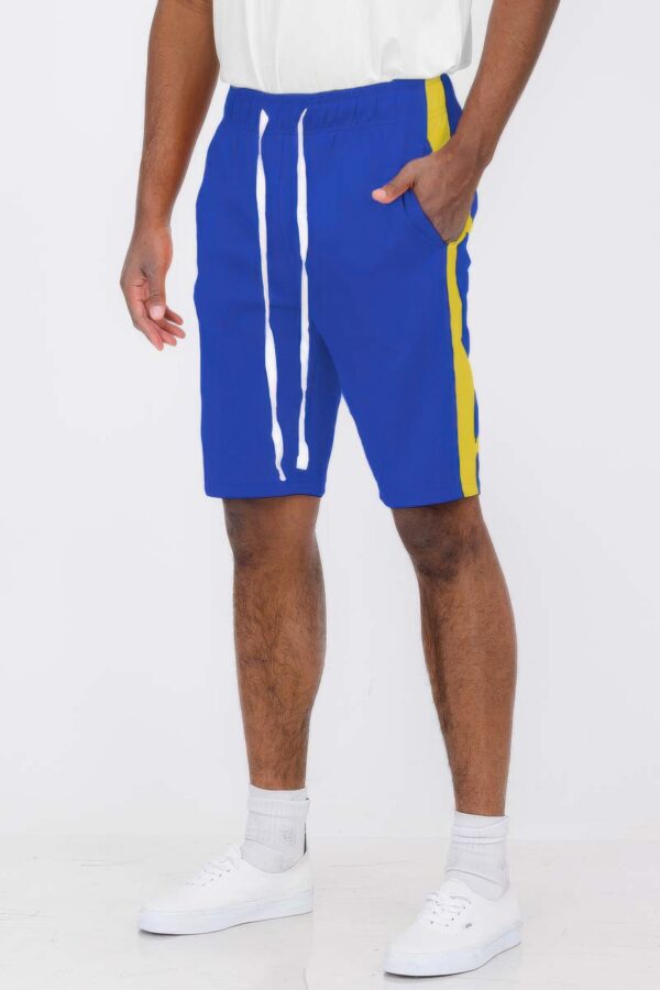Men’s Single Stripe Slim-Fit Track Shorts – Athletic Design