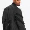 Men’s Utility Strap Jacket with Buckle Detailing – Black/Olive