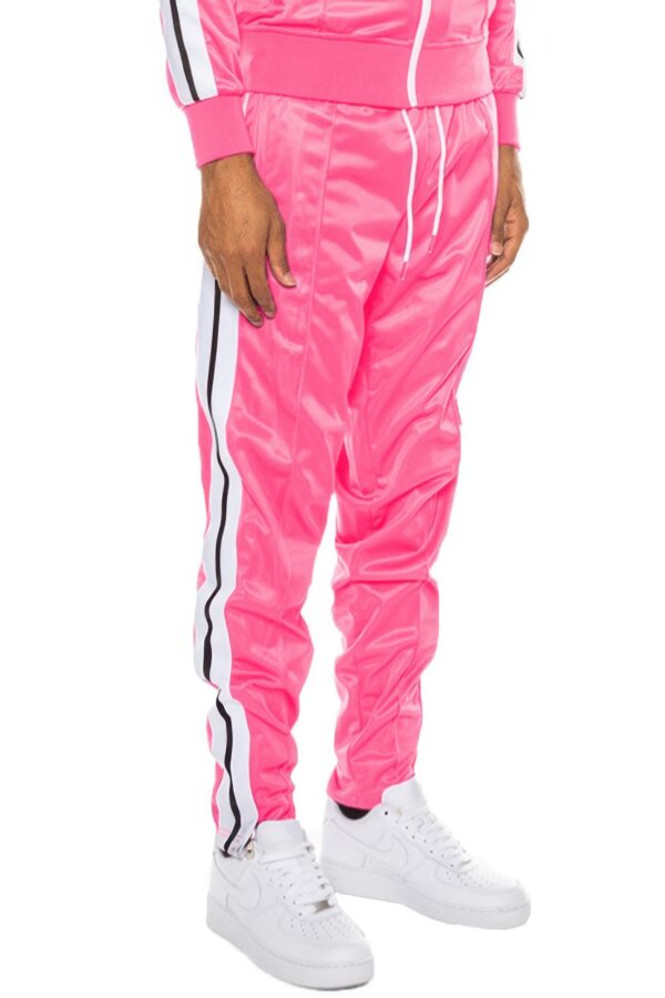 Striped Tape Track Pants – Hidden Ankle Zipper