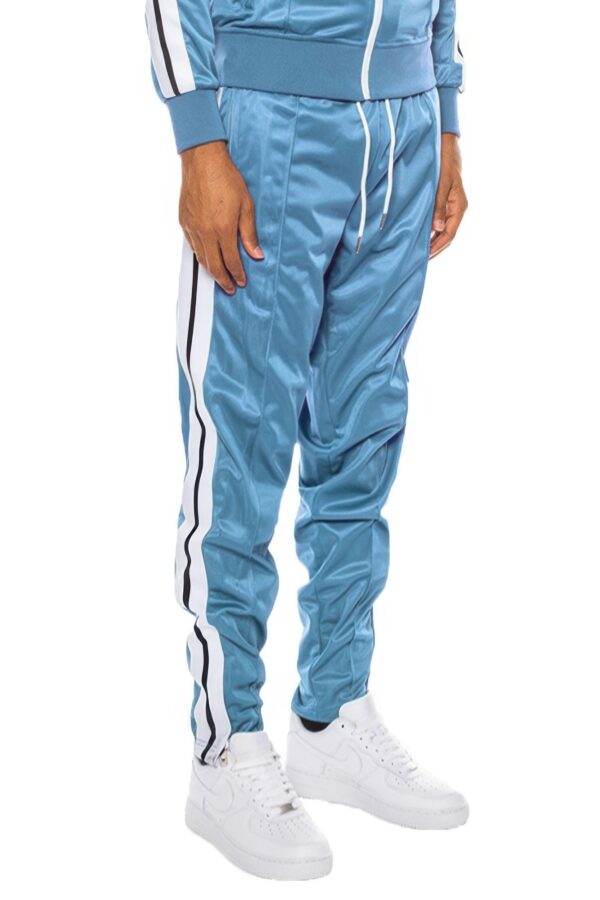 Striped Tape Track Pants – Hidden Ankle Zipper