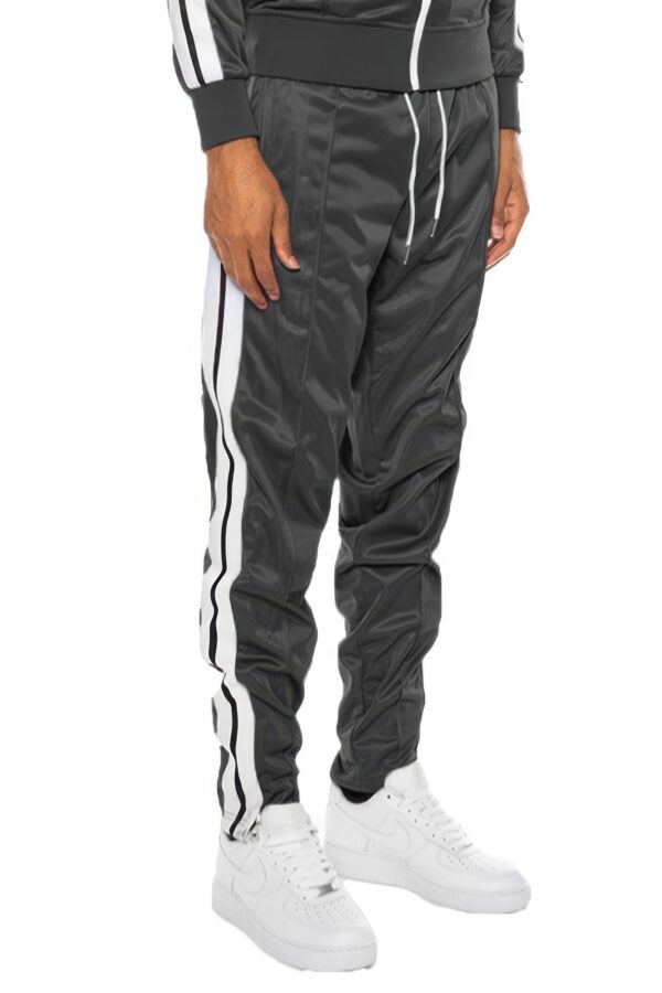 Striped Tape Track Pants – Hidden Ankle Zipper