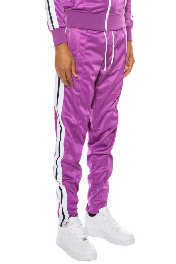 Striped Tape Track Pants – Hidden Ankle Zipper