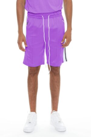 Striped Tape Men’s Shorts – Elastic Waist & Drawstring