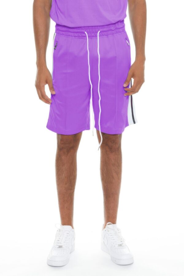 Striped Tape Men’s Shorts – Elastic Waist & Drawstring