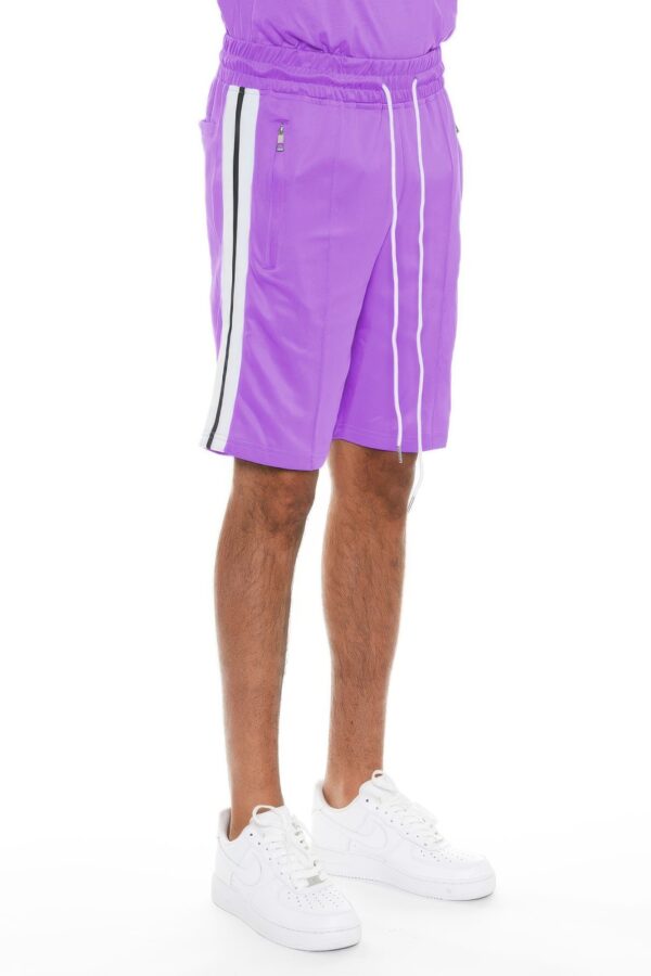 Striped Tape Men’s Shorts – Elastic Waist & Drawstring