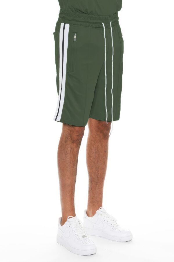 Striped Tape Men’s Shorts – Elastic Waist & Drawstring