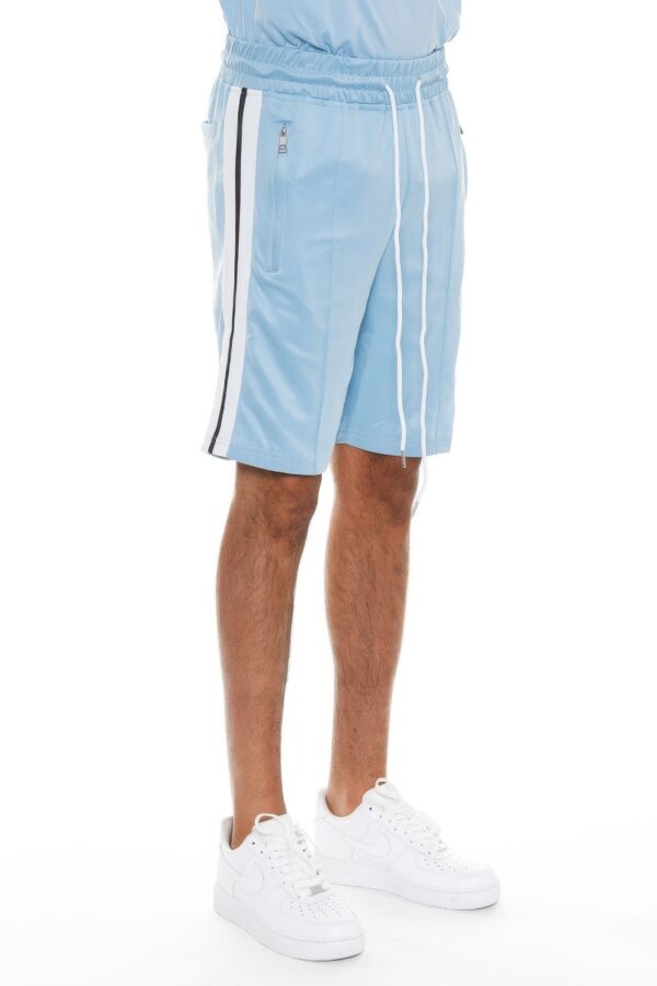 Striped Tape Men’s Shorts – Elastic Waist & Drawstring