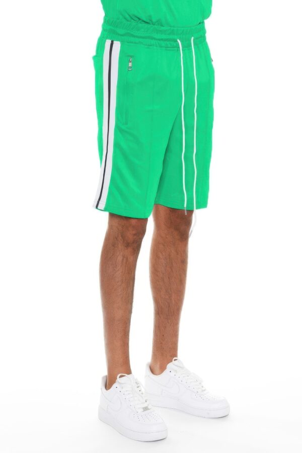 Striped Tape Men’s Shorts – Elastic Waist & Drawstring