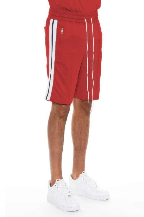 Striped Tape Men’s Shorts – Elastic Waist & Drawstring