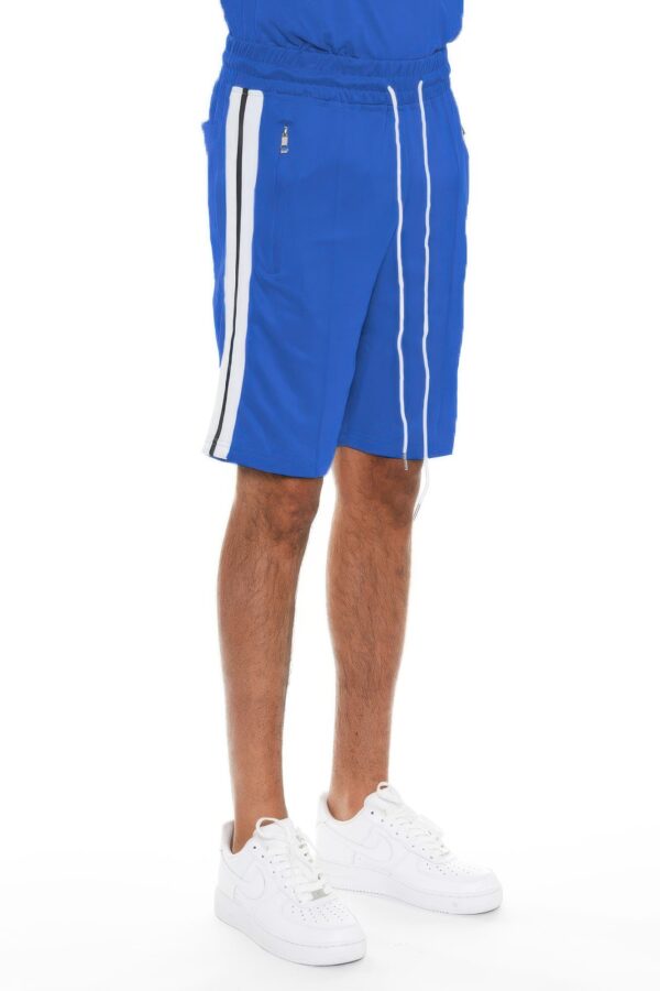 Striped Tape Men’s Shorts – Elastic Waist & Drawstring