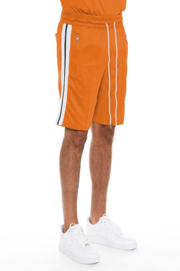 Striped Tape Men’s Shorts – Elastic Waist & Drawstring