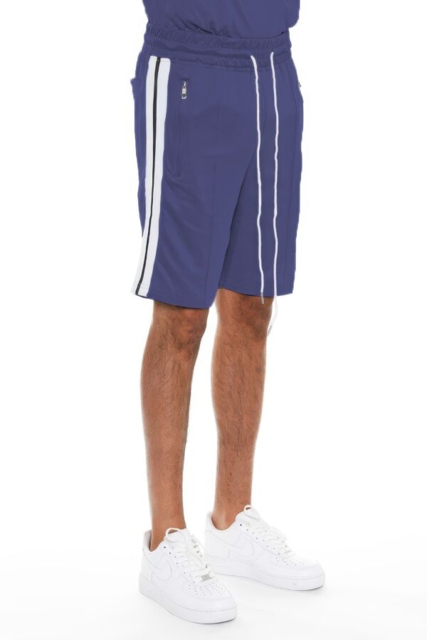 Striped Tape Men’s Shorts – Elastic Waist & Drawstring