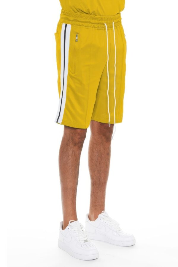 Striped Tape Men’s Shorts – Elastic Waist & Drawstring