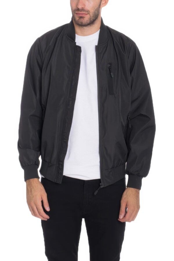 Men’s Lightweight Windbreaker Jacket – Contrast Trim