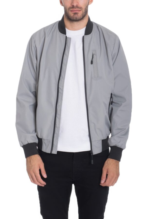 Men’s Lightweight Windbreaker Jacket – Contrast Trim