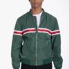 Men’s Woven-Taped Bomber Jacket – Color-Tape Chest