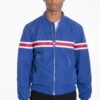 Men’s Woven-Taped Bomber Jacket – Color-Tape Chest