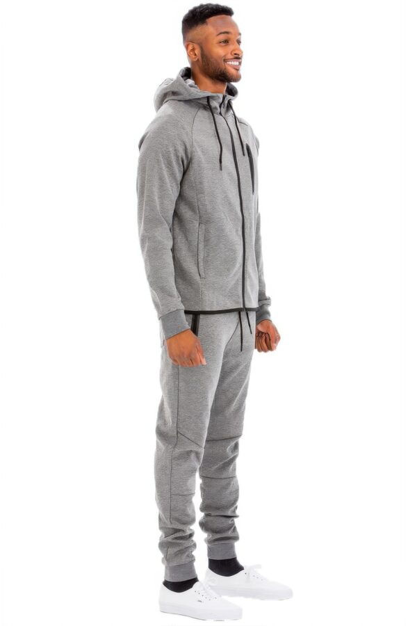 Men’s Full-Zip Sweat Set – Cuffed Ankles