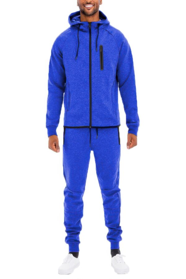 Men’s Full-Zip Sweat Set – Cuffed Ankles