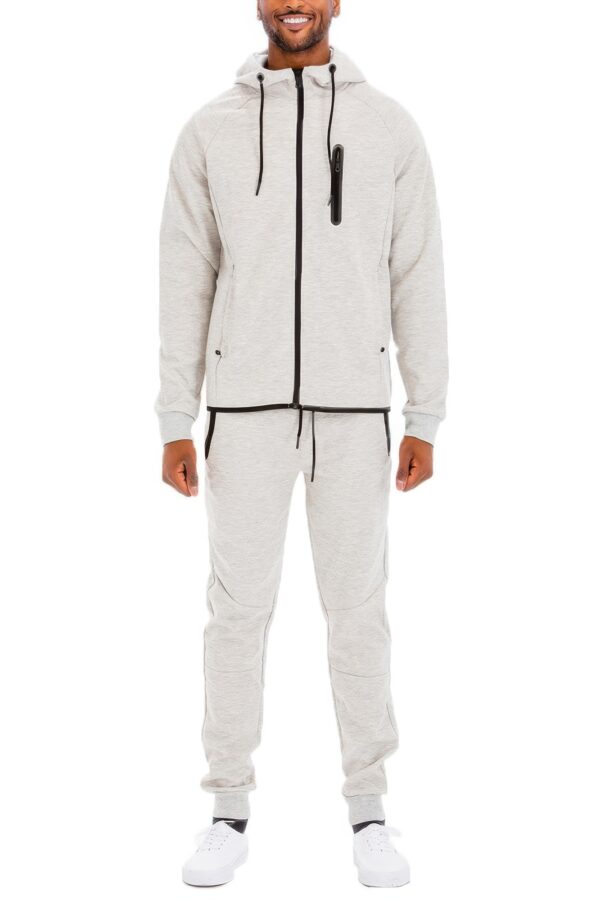 Men’s Full-Zip Sweat Set – Cuffed Ankles