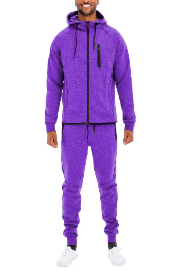 Men’s Full-Zip Sweat Set – Cuffed Ankles