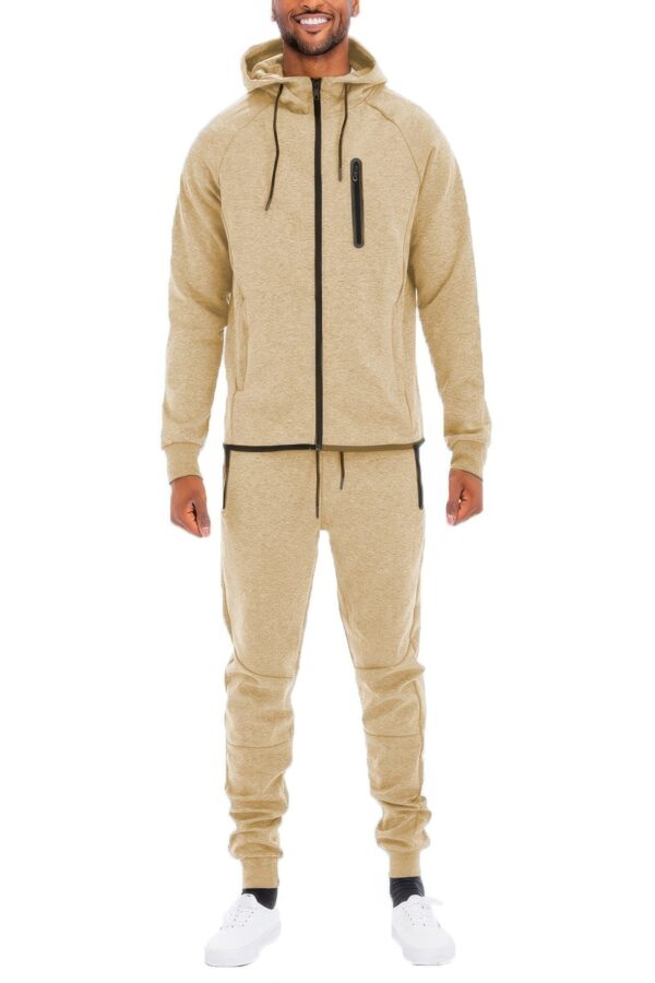 Men’s Full-Zip Sweat Set – Cuffed Ankles