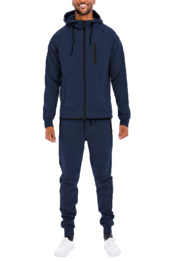 Men’s Full-Zip Sweat Set – Cuffed Ankles
