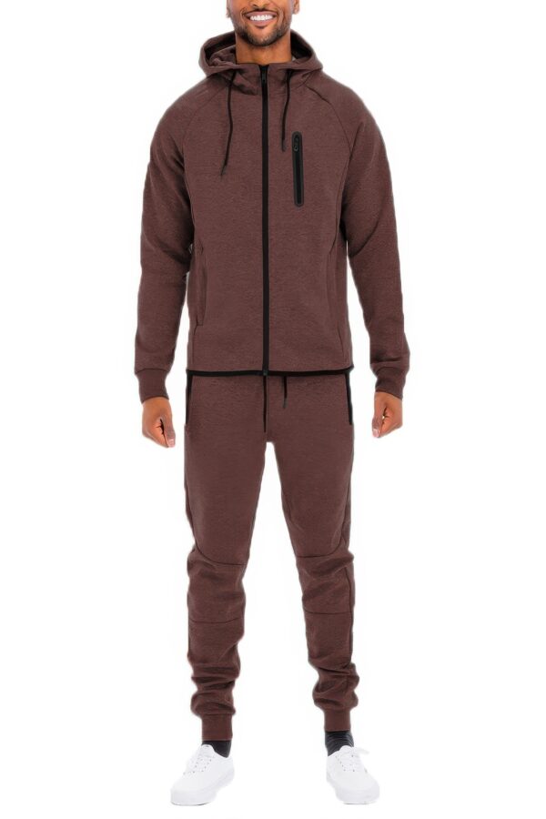 Men’s Full-Zip Sweat Set – Cuffed Ankles