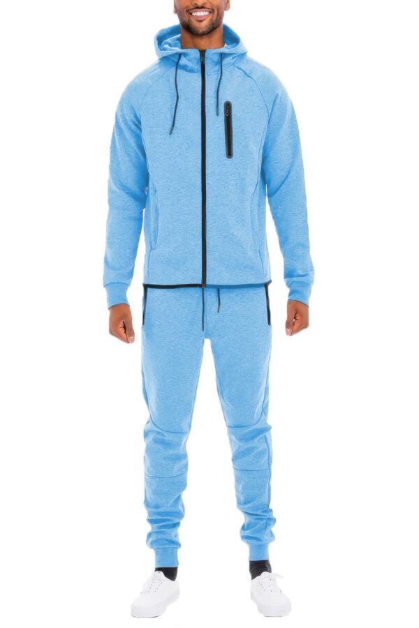Men’s Full-Zip Sweat Set – Cuffed Ankles