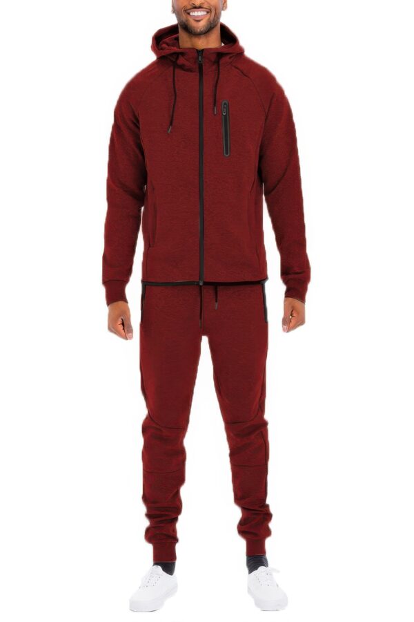 Men’s Full-Zip Sweat Set – Cuffed Ankles