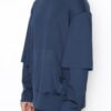 Men’s Double-Layer Pullover Sweatshirt – Oversized Fit