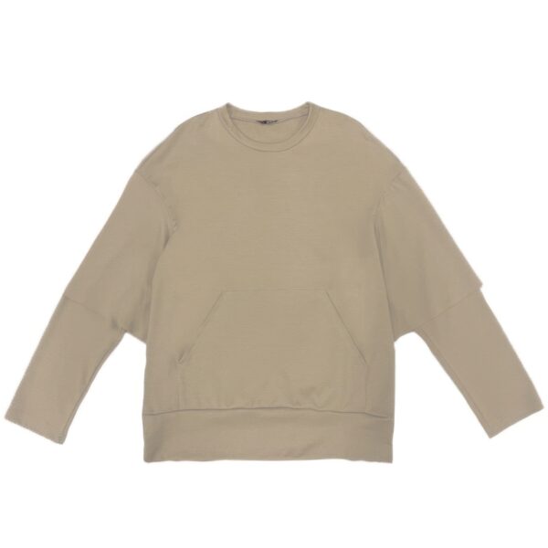 Men’s Double-Layer Pullover Sweatshirt – Oversized Fit