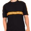 Reflective Cotton T-Shirt with Tape Detail