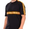 Reflective Cotton T-Shirt with Tape Detail