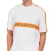 Reflective Cotton T-Shirt with Tape Detail