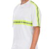 Reflective Cotton T-Shirt with Tape Detail