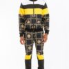 Printed Hooded Track Set – Black