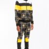 Printed Hooded Track Set – Black