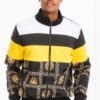 Printed Hooded Track Set – Black