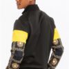 Printed Hooded Track Set – Black