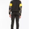 Printed Hooded Track Set – Black